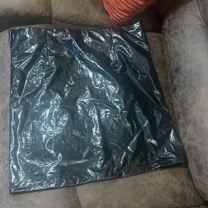 Black Shiny Tote Bag